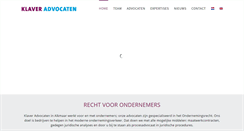 Desktop Screenshot of klaver-advocaten.nl